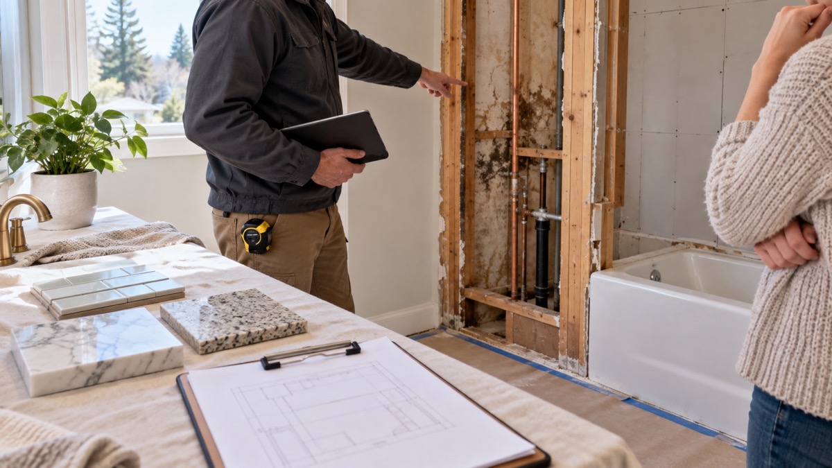 Bathroom Remodel Change Orders in Longview, WA: Approve Before Extra Work — illustrative image