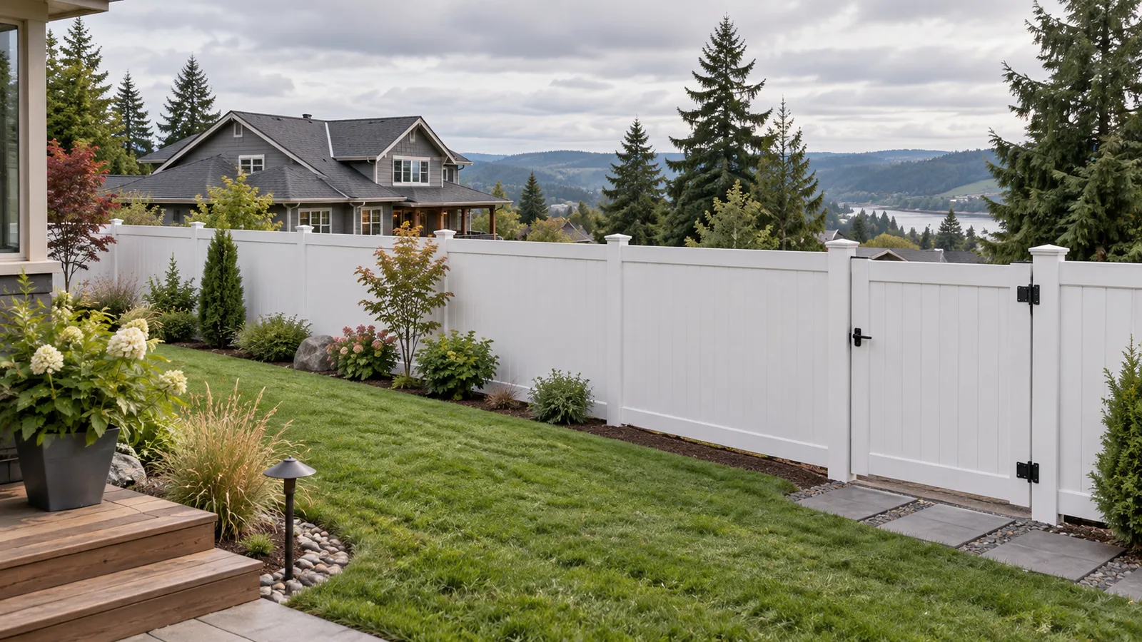 Vinyl Privacy Fence Installation in Ridgefield, WA: Posts, Gates and HOA Approval