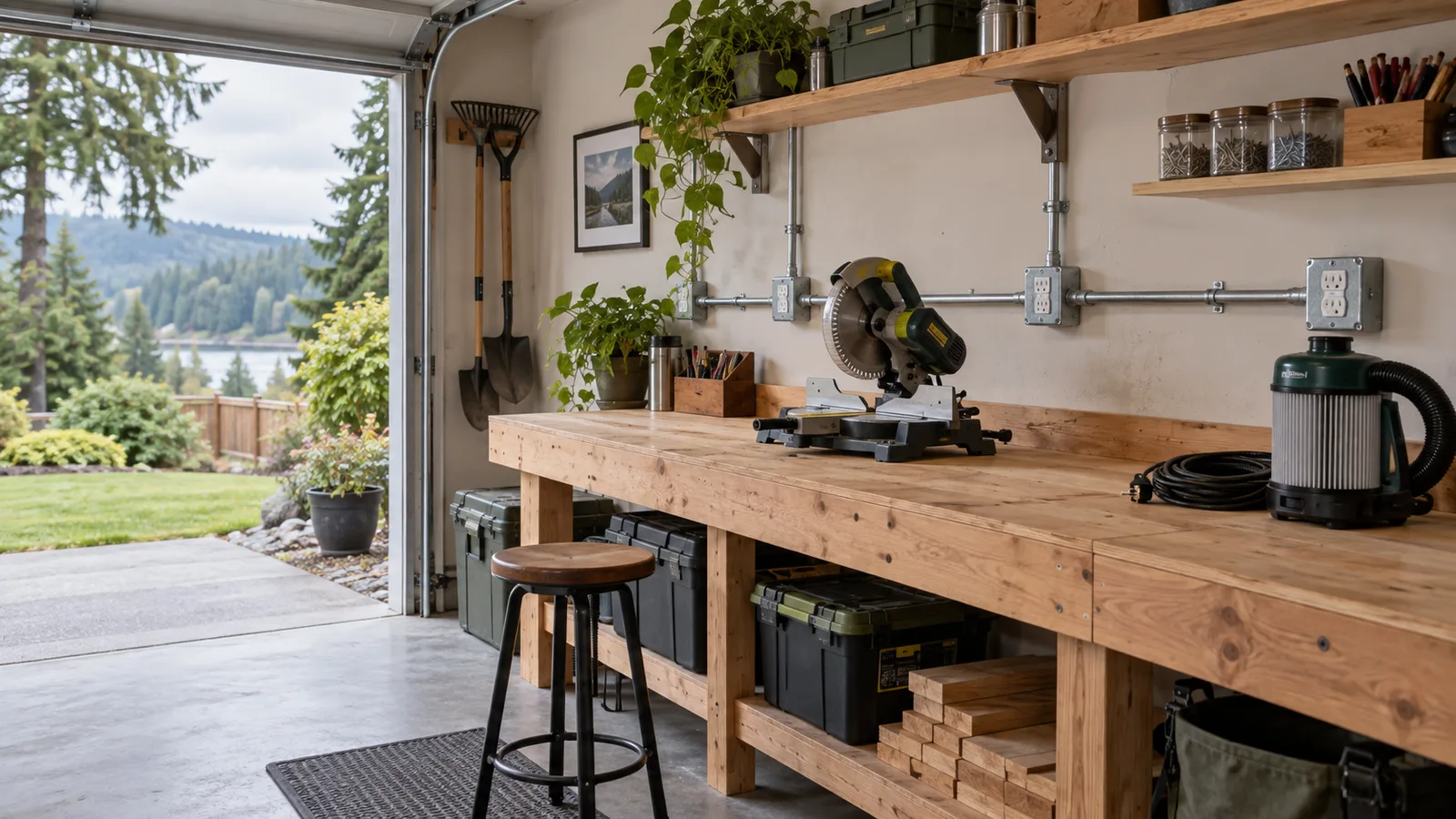 Garage Workshop Outlets in Woodland, WA: Plan Circuits Before Adding Tools